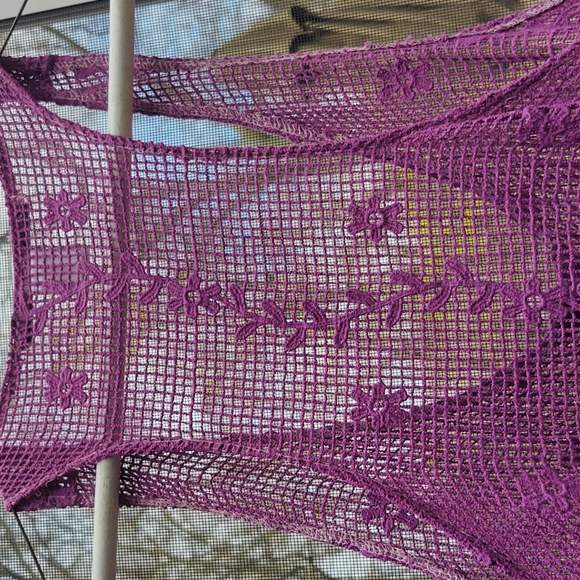 Crochet cotton tank/vest rezrekshn by Esther Chen size medium - Picture 5 of 9